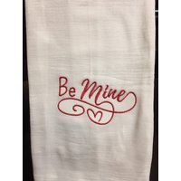 Seien Sie Mein Valentinstag Bestickt Mehl Sack Handtuch Seien Sie Mein Valentinstag Bestickt Mehl Sack Handtuch von CraftDivaCreations