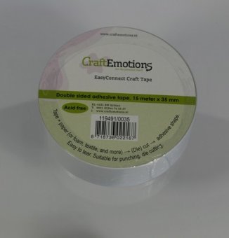 CraftEmotions Doppelseitiges Klebeband EasyConnect 15m x 35mm. 35mm von CraftEmotions