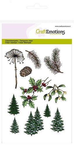 CraftEmotions clearstamps A6 - Weihnachtsbaum, Zweige Christmas Nature von CraftEmotions