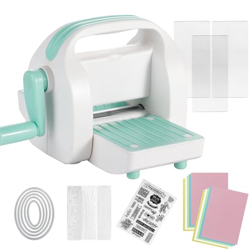 CraftGenes Mini Stanzmaschine, 3 Zoll Prägemaschine für Scrapbooking & Kartenherstellung, Fütterungsschlitz - Kompaktes Bastelwerkzeug für Papierhandwerk von CraftGenes