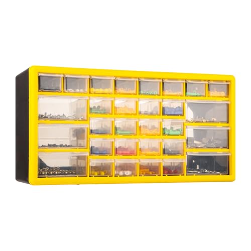 CraftGenes Schraubenaufbewahrung Organizer - 30 Schubladen Garage & Werkstatt Aufbewahrungsbox mit verstellbaren Trennwänden, wandmontierbarer Werkzeugaufbewahrungsorganisator CraftGenes Schraubenaufbewahrung Organizer - 30 Schubladen Garage & Werkstatt Aufbewahrungsbox mit verstellbaren Trennwänden, wandmontierbarer Werkzeugaufbewahrungsorganisator von CraftGenes
