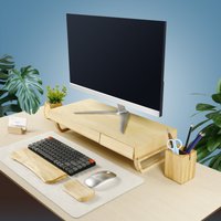 Einzelner Monitorständer Aus Holz Mit Schubladen | Unterstützung Für Imac Holzregal Laptopständer Perfektes Geschenk Einzelner Monitorständer Aus Holz Mit Schubladen | Unterstützung Für Imac Holzregal Laptopständer Perfektes Geschenk von CraftKittiesFr