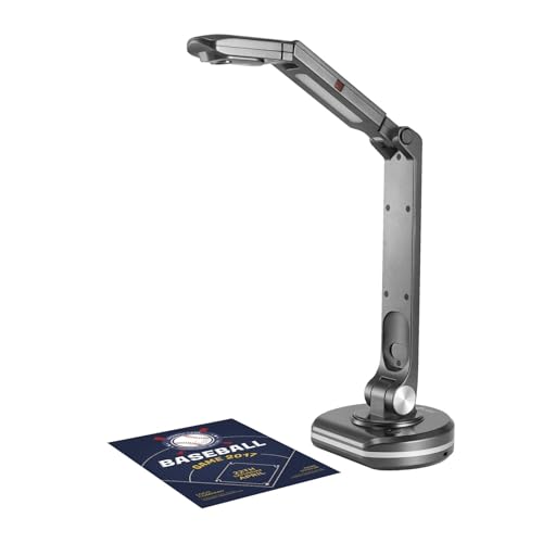 Dokumentenkamera V500S USB 2-in-1 Dokumentenkamera & Buchscanner Webcam mit Auto 8M A3 Scangröße LED-Licht für Mac Windows von CraftNestUK