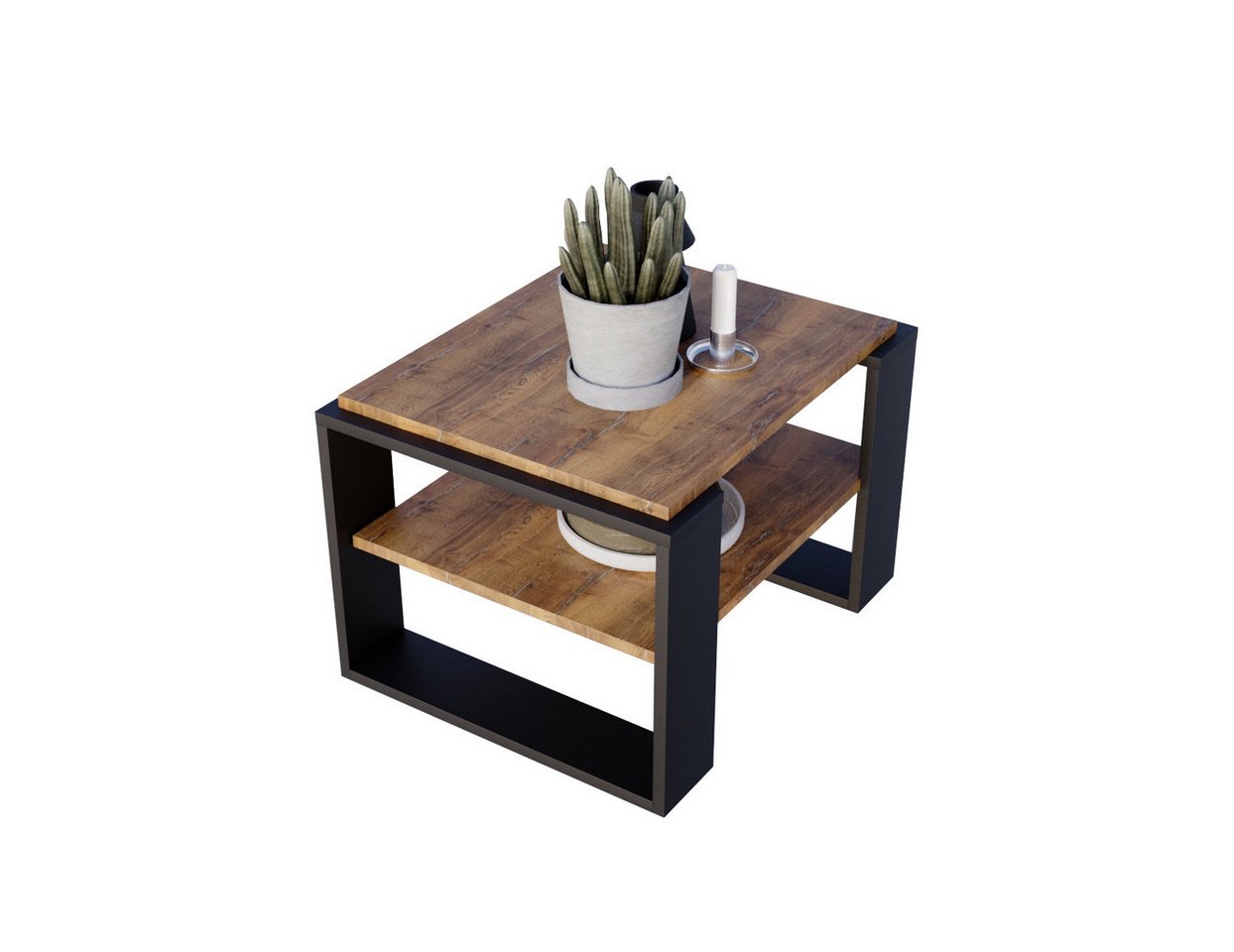 CraftPAK Couchtisch Wohnzimmertisch aus hochwertigem Holz - Couchtisch 54T x 63B x 44H cm von CraftPAK