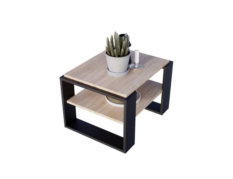 CraftPAK Couchtisch Wohnzimmertisch aus hochwertigem Holz - Couchtisch 54T x 63B x 44H cm von CraftPAK
