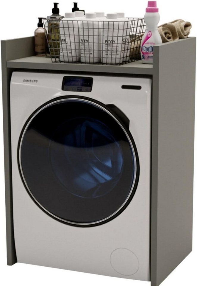 CraftPAK Waschmaschinenumbauschrank für Waschmaschine & Wäschetrockner - Überbauschrank von CraftPAK