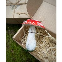 Weihnachtspilz Ornamente, Amanita Skulptur, Christbaumschmuck Weihnachtspilz Ornamente, Amanita Skulptur, Christbaumschmuck von CraftPieToys