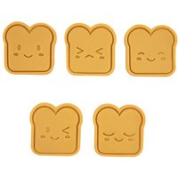 Set Mit 6 Stück Mini-Größe Toast Symbol Ausstechformen, Ausstechform, Kekspresse, Keksstempel, Keksausstecher, Keksform von CraftSolutionsCo