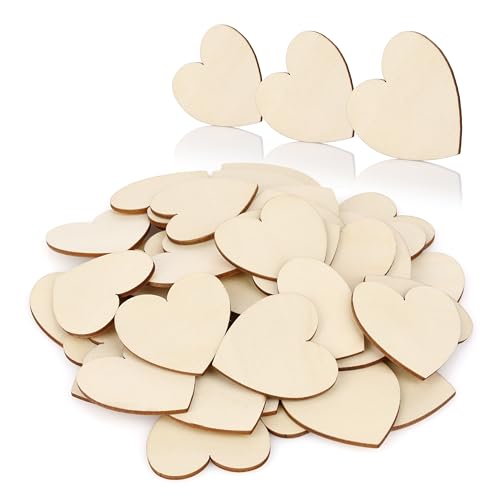 CraftWerk Holz Herzen 50er Pack - Hochzeitsdeko als Streudeko - Holzherzen zum Beschriften für Gästebuch oder Hochzeitsgeschenk 5 cm CraftWerk Holz Herzen 50er Pack - Hochzeitsdeko als Streudeko - Holzherzen zum Beschriften für Gästebuch oder Hochzeitsgeschenk 5 cm von CraftWerk