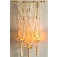 Handgefertigter Makramee Kerzenhalter/ Kerzenhalter von CraftberryshopEU