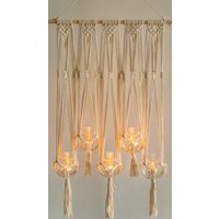 Handgefertigter Makramee Kerzenhalter/ Kerzenhalter von CraftberryshopEU