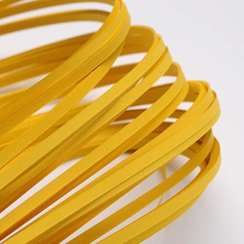 Craftdady 1200 Streifen Quilling Papierstreifen 390 x 3 mm Goldenrod für DIY Handwerk Quilling Papier Malerei Wanddekoration von Craftdady