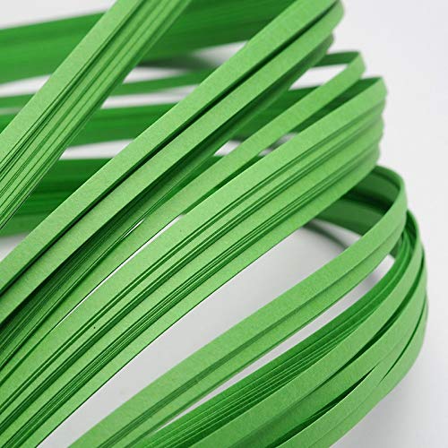 Craftdady 1200 Streifen Quilling Papierstreifen 390 x 3 mm Limettengrün für DIY Handwerk Quilling Papier Malerei Wanddekoration von Craftdady