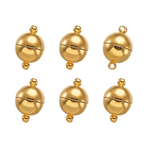 Craftdady Magnetverschlüsse für Halsketten, Armbänder, Schmuckherstellung, goldfarben, 19 x 12 mm, 5 Sets von Craftdady