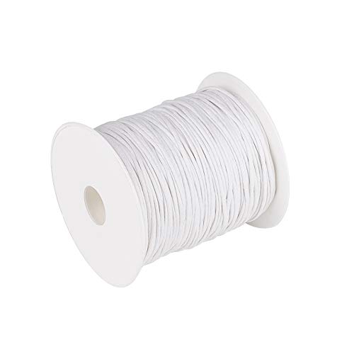 Craftdady gewachste Perlenschnur, weiß, 1mm von Craftdady