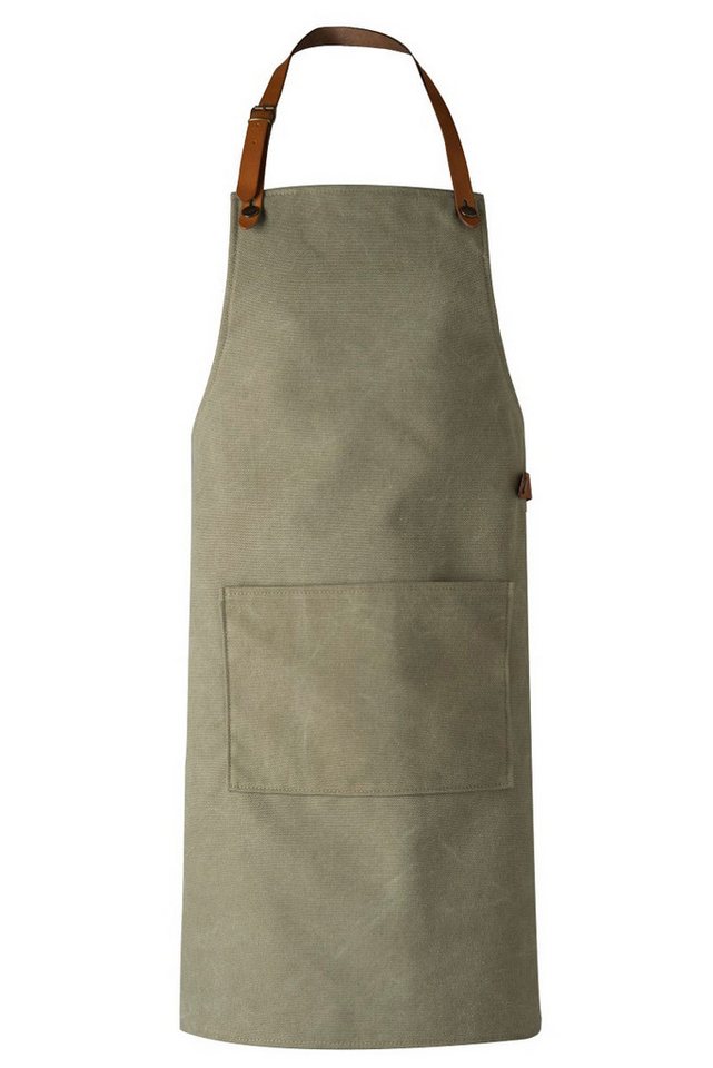 Crafted Leather & Lifestyle Kochschürze Canvas, Camel, (1-tlg), Mit Lederträger Crafted Leather & Lifestyle Kochschürze Canvas, Camel, (1-tlg), Mit Lederträger von Crafted Leather & Lifestyle