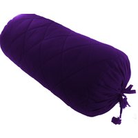 Lila Nackenrolle Kissenbezug Gesteppte Baumwolle Massiv 6 "Durchmesser Lang von CraftedByFabrya