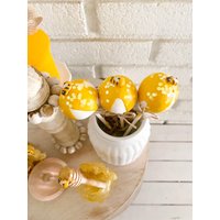 Faux-Cake-Pops | Honig Cake Pop Bienen |Faux Food| Faux Frühling Bienenfutter Dekor von CraftedHiveCulture