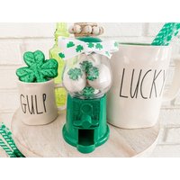 Kaugummiautomat, Mini Gumball, Tiered Tray Decor, Shamrock, St.patrick's Day Decor, St. Patrick's Tablett Dekor, Bauernhaus Dekor von CraftedHiveCulture