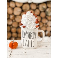 Kürbis Faux Sahne Tasse Topper | Tassenaufsatz Rae Dunn Inspiriert Herbst Becher von CraftedHiveCulture