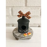 Mini Keramik Dekor, Halloween Tiered Tablett, Vogelhaus, Tablett von CraftedHiveCulture