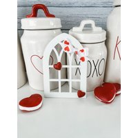 Mini Tiered Tablett Bogen, Valentinstag Herz Dekor, Kathedrale Bogen von CraftedHiveCulture