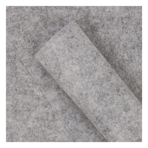 Craftelier - 2er-Set Filz für Bastelarbeiten und Zubehör | Farbe Grau | Größe 30,5 x 30,5 cm, Dicke ca. 2 mm, 100 % Polyester von Craftelier