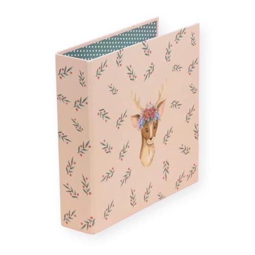 Craftelier Album aus bedrucktem Karton | 2 Metallringe in D-Form | fester und robuster Einband (Weihnachten) von Craftelier