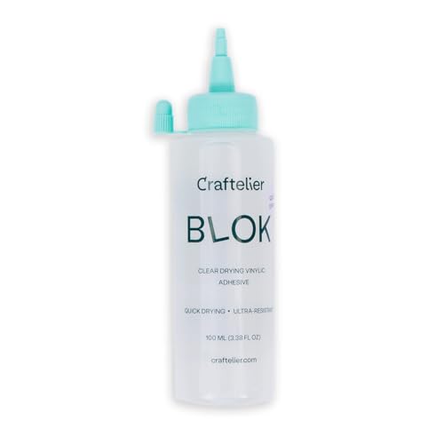 Craftelier - Cola Blok | Extra starker Flüssigkleber speziell für Karton- und Buchbinderprojekte | Transparent trocknend, schnell und robust - Menge 100 ml Craftelier - Cola Blok | Extra starker Flüssigkleber speziell für Karton- und Buchbinderprojekte | Transparent trocknend, schnell und robust - Menge 100 ml von Craftelier