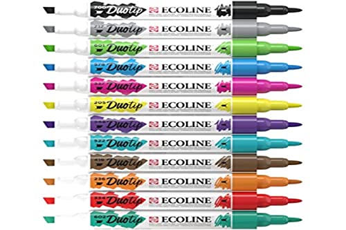 Craftelier Duotip Ecoline Aquarellstift mit doppelter Spitze, Türkisblau 522 von Craftelier