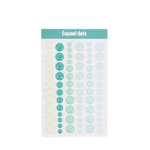 Craftelier - Enamel Dots Mint Rainbow | Selbstklebende Mini-Sticker mit Perlglanz-Finish zum Verzieren von Scrapbooking- und Bastelprojekten | Enthält 72 Farbstücke Craftelier - Enamel Dots Mint Rainbow | Selbstklebende Mini-Sticker mit Perlglanz-Finish zum Verzieren von Scrapbooking- und Bastelprojekten | Enthält 72 Farbstücke von Craftelier