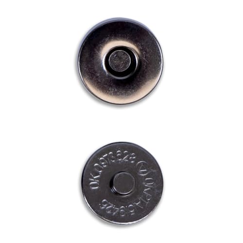 Craftelier - Magnetic Button Fasteners Pack : Enthält 16 Stück, um 4 Haken zu machen : Ideal für die Erstellung und Hinzufügen von Verschlüssen zu Handwerk und Nähen Projekte : Farbe Schwarz von Craftelier