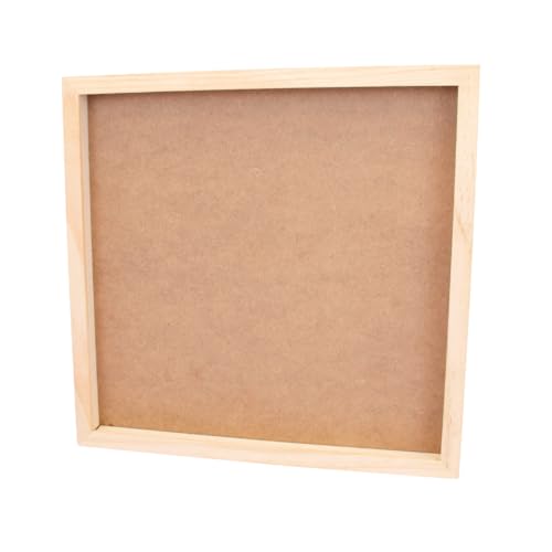 Craftelier - Rahmen mit einer Tiefe von 30 x 30 cm | transparenter Naturholzrahmen für Scrapbooking und 3D-Bastelarbeiten | Bild mit Hintergrund für voluminöse Gegenstände und Acetat-Frontschutz von Craftelier