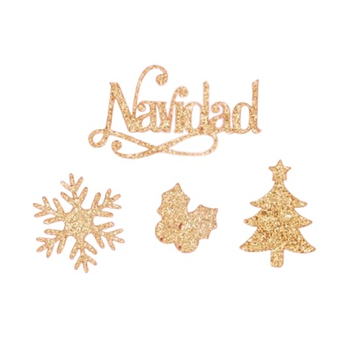 Craftelier - Stanzform aus Plexiglas mit Wort: Weihnachten | Leicht und mit Klebstoff oder doppelseitigem Klebeband befestigt | Größe: 6,5 x 3,5 cm | Farbe: Gold mit Glitter Craftelier - Stanzform aus Plexiglas mit Wort: Weihnachten | Leicht und mit Klebstoff oder doppelseitigem Klebeband befestigt | Größe: 6,5 x 3,5 cm | Farbe: Gold mit Glitter von Craftelier