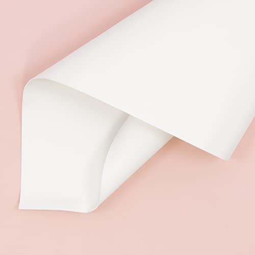 Craftelier - Synthetisches Satin-Öko-Leder zum Kartonieren oder Einbinden von Alben, Terminplanern oder Scrapbooking-Notizbüchern und anderen Bastelarbeiten | Größe ca. 35 x 50 cm - Farbe Baby Pink von Craftelier