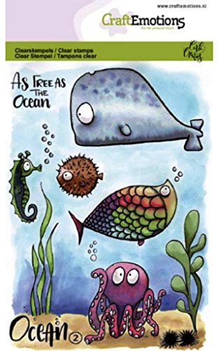 Craft Emotions Clear Stempel Ocean 2" A6 von Craftemotions