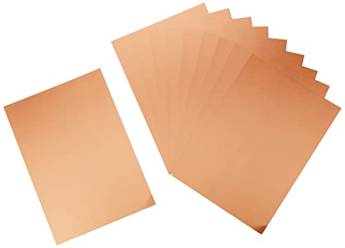 Centura Metallic Einfarbige Roségold 10 Bogenpacken-Rose Gold, Cardstock, 21 x 30 x 0.5 cm von Crafter's Companion