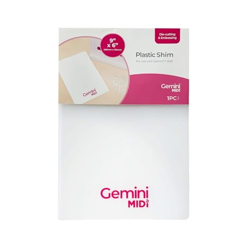 Crafter's Companion GEMII ACC-PLASSHI Gemini Midi Replacement Accessories-9" x 6"-Plastic Shim, White von Crafter's Companion