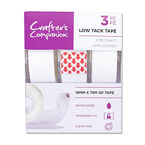 Crafter's Companion Geringe Klebrigkeit Band Für Papier und Karton Crafting-Projekte 3 Pack, White Crafter's Companion Geringe Klebrigkeit Band Für Papier und Karton Crafting-Projekte 3 Pack, White von Crafter's Companion