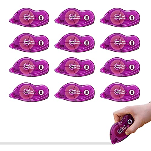 Crafter 's Companion Permanent Doppelseitiges Klebeband Pen Bundle (12 Tape Stifte) -, Plastik, durchsichtig, 31.5 x 22.5 x 8.5 cm von Crafter's Companion