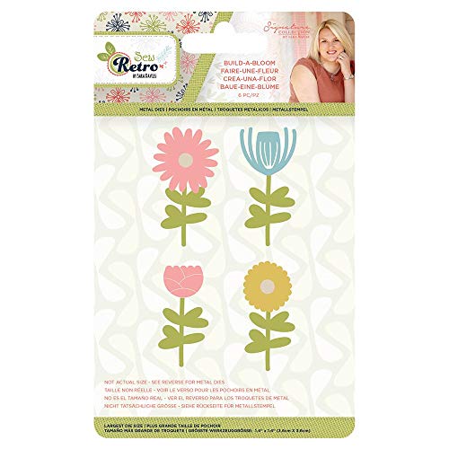 Crafter's Companion S-SR-MD-BAB Signature Sara Unterschrift Nähen Retro Metallform Bauen Eine Blüte, Multi, Einheitsgröße von Crafter's Companion