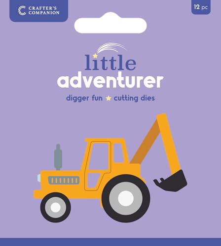 Crafters Companion Metallschablonen-Set – Little Adventurer – Bagger Fun von Crafter's Companion