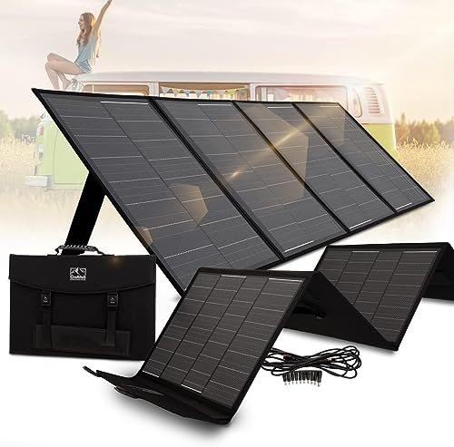 Craftfull Solarpanel faltbar | Solartasche Sunbalance - 60w 100w 200w 300w - Solar Ladegerät mit Tasche für tragbare Powerstation - Photovoltaik Solarmodul - USB Anschluss - Solargenerator (200 Watt) von Craftfull