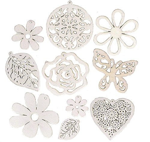 Craftime AC0163W Farbe-Holz Streuteile, Weiß von Craftime