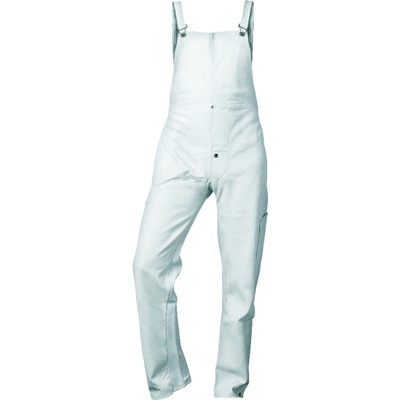 Vollleder-Latzhose NICO 2806, weiß, Größe 2 von Craftland