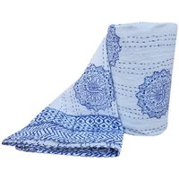 Handgefertigte Kantha Quilt Tagesdecke, Handblockdruck Handgefertigte Kantha Quilt Tagesdecke, Handblockdruck von CraftofindiaArt