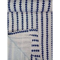 Handgemachte Kantha Tagesdecke/Aus Baumwolle von CraftofindiaArt