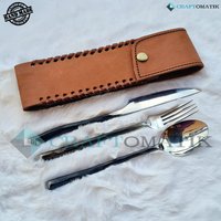 Bbq Besteckset | Campingbesteck Handgeschmiedet Mittelalterlich Mit Tasche Geschenkset Hftc04x Bbq Besteckset | Campingbesteck Handgeschmiedet Mittelalterlich Mit Tasche Geschenkset Hftc04x von Craftomatik