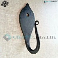 Haken | Mittelalter Wandhaken Handgeschmiedet Garderobenleiste Aus Schmiedeeisen Nostalgisch Antik Stil Hfwh08 von Craftomatik