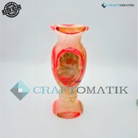 Royal Vase | Marmorvase Blumentopf Marmorstein 1, 1 Kg |Handgefertigt Home Decor Vs01-Pk von Craftomatik